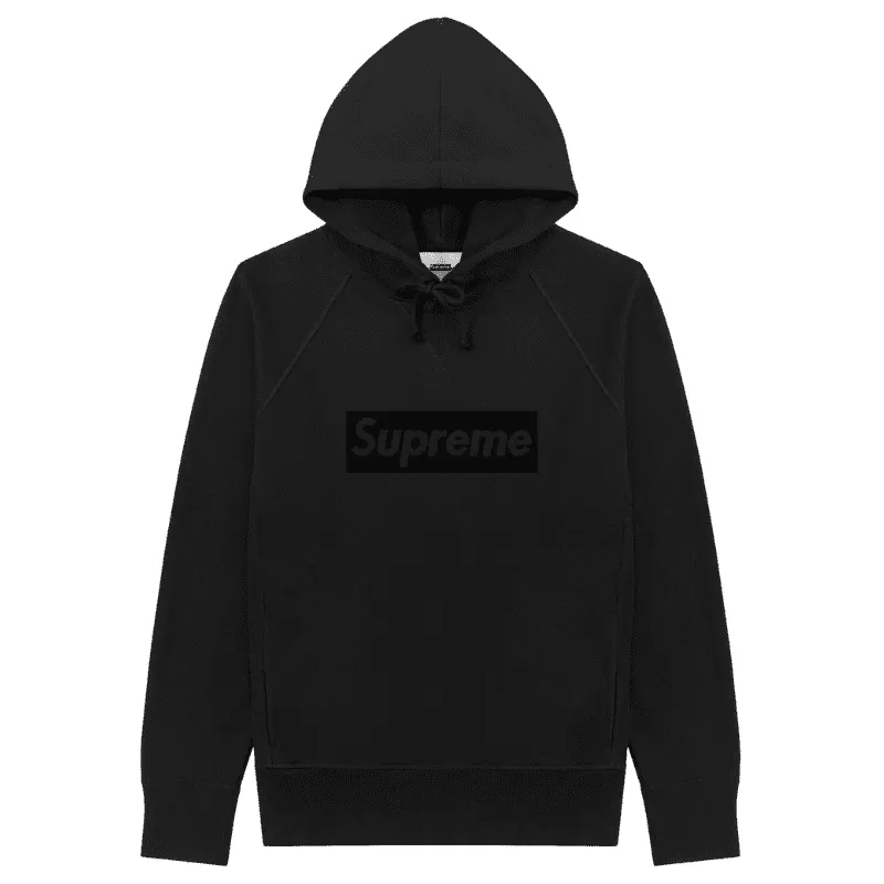 Supreme Hoodie Black On Black