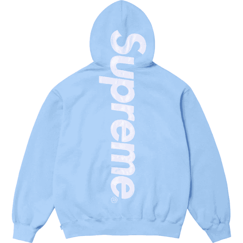 Supreme Hoodie Satin Applique-Blue
