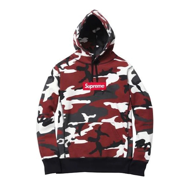 Supreme Hoodie Demin Logo Camo Unisex