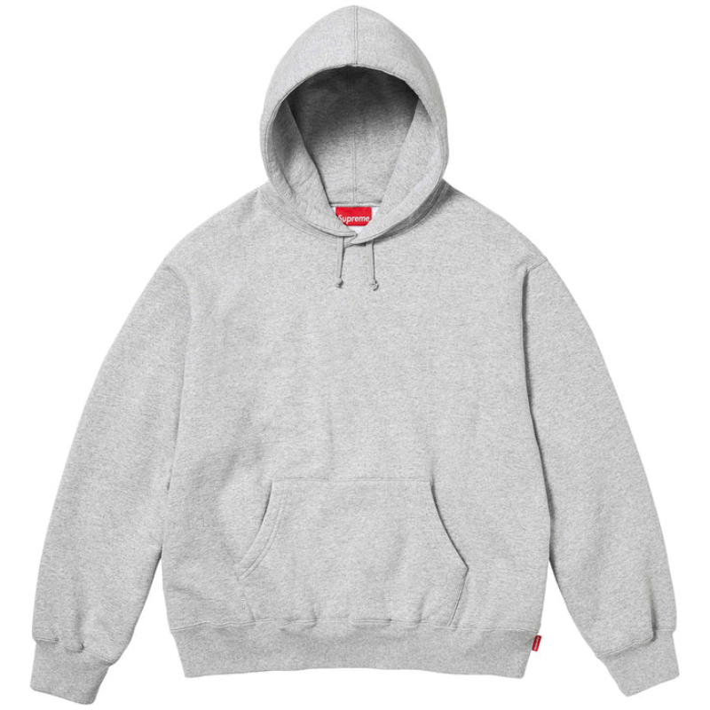 Supreme Hoodie Grey Satin Applique