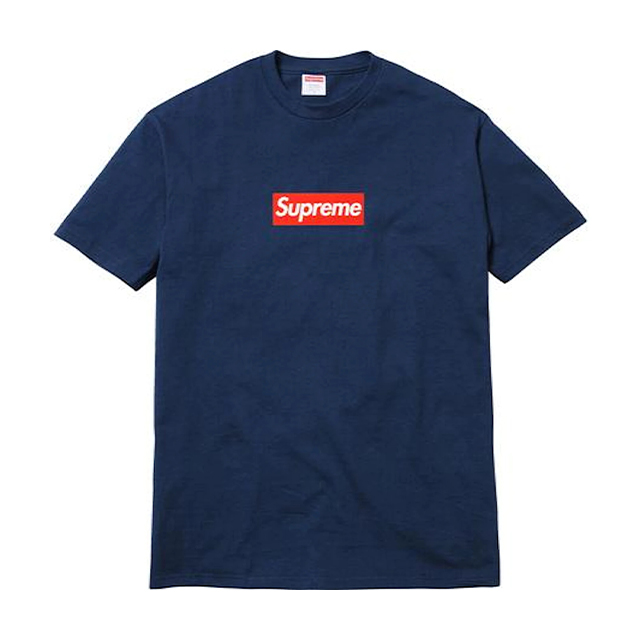 Box Logo Blue Unisex Supreme T-Shirt