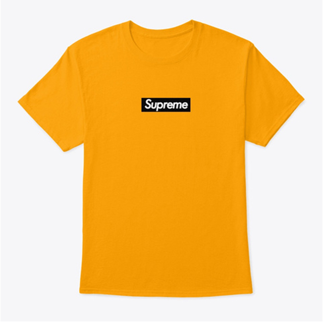 Box Logo Yellow Unisex Supreme T-Shirt