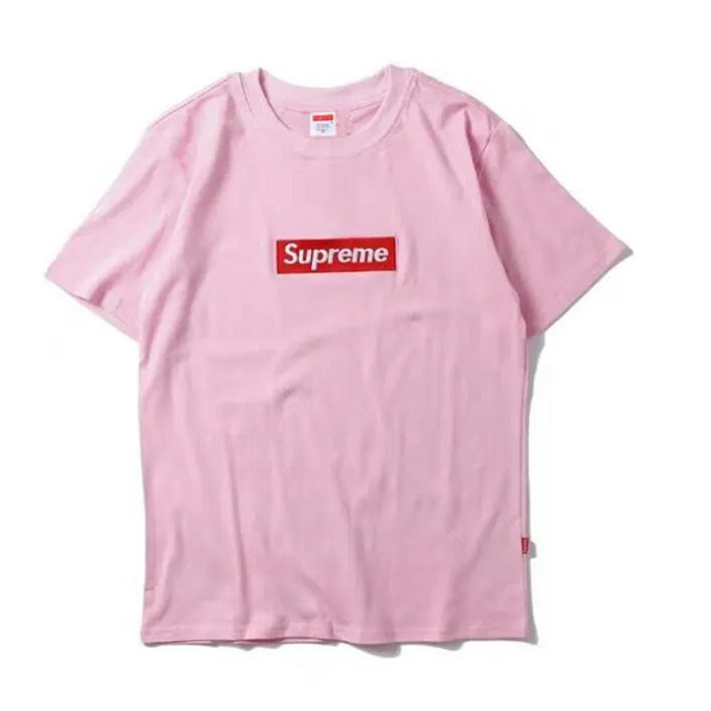 Box Logo Pink Unisex Supreme T-Shirt