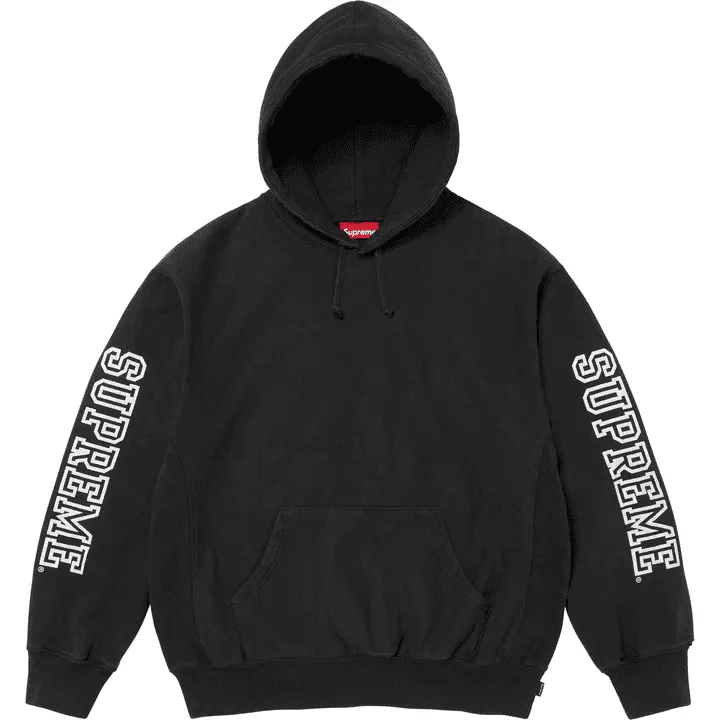 Box Logo Hooded Supreme Sweatshirt Black