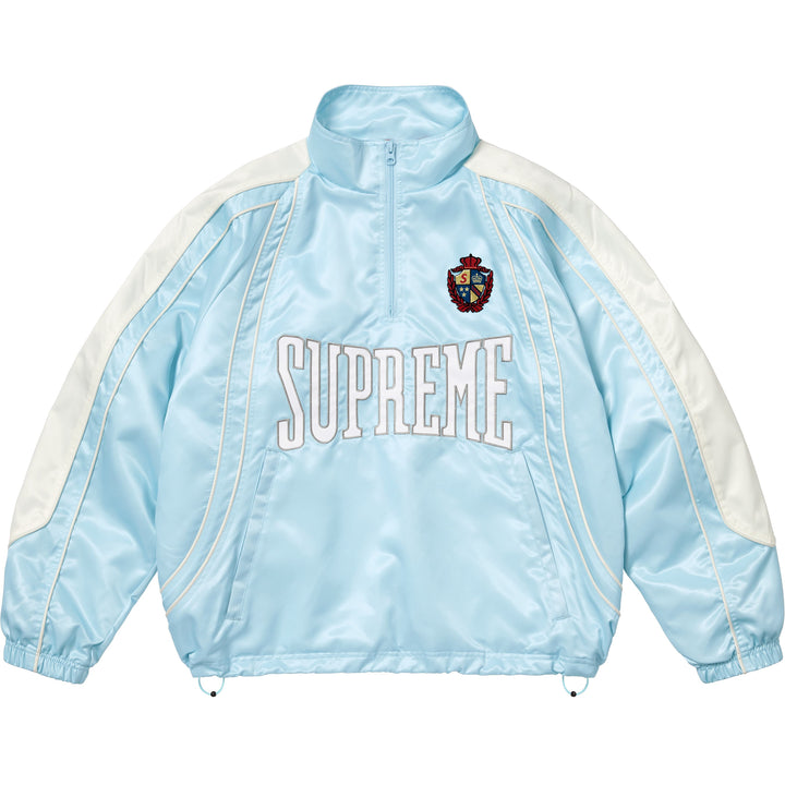 Logo Satin Piping Blue Supreme Jacket