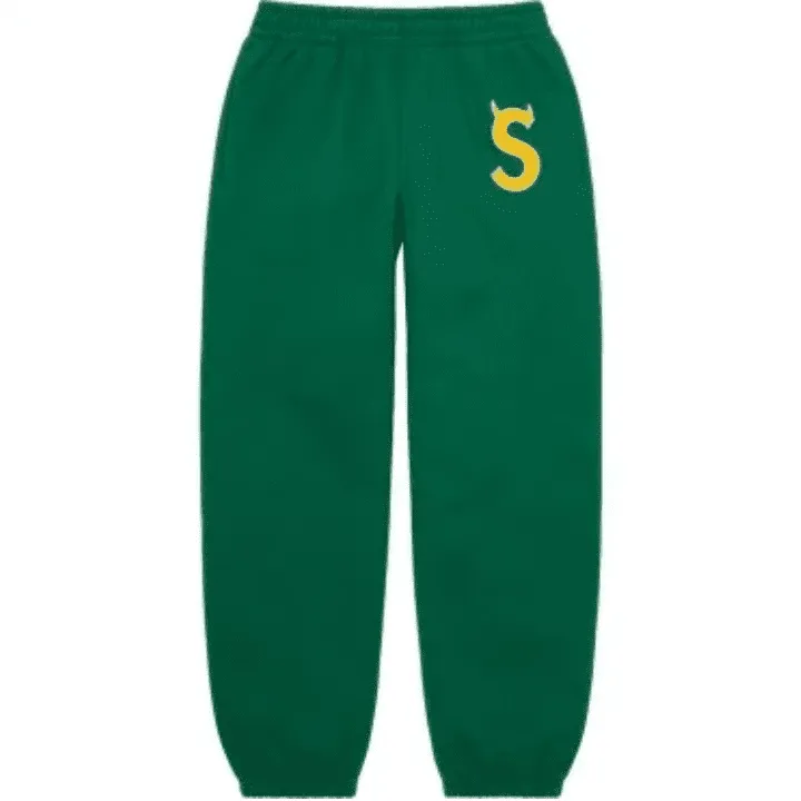 Green S Logo Supreme Sweatpant